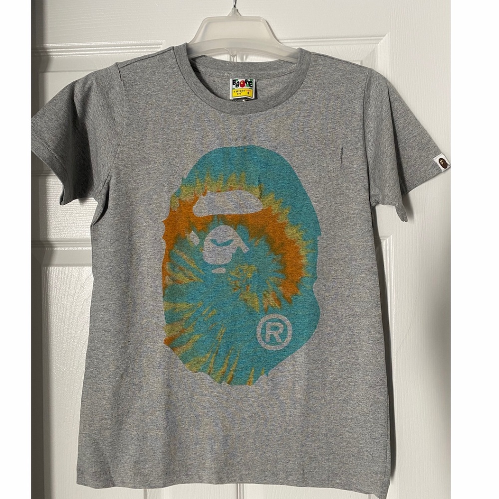 NWT BAPE MULTICOLOR TIE DYE T SHIRT